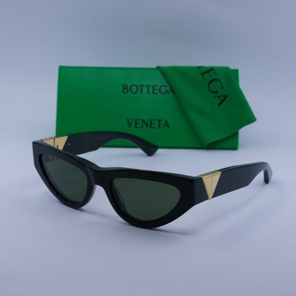 Bottega Veneta BV1176S 007 Cat Eye Sunglasses - Green - Picture 5 of 11